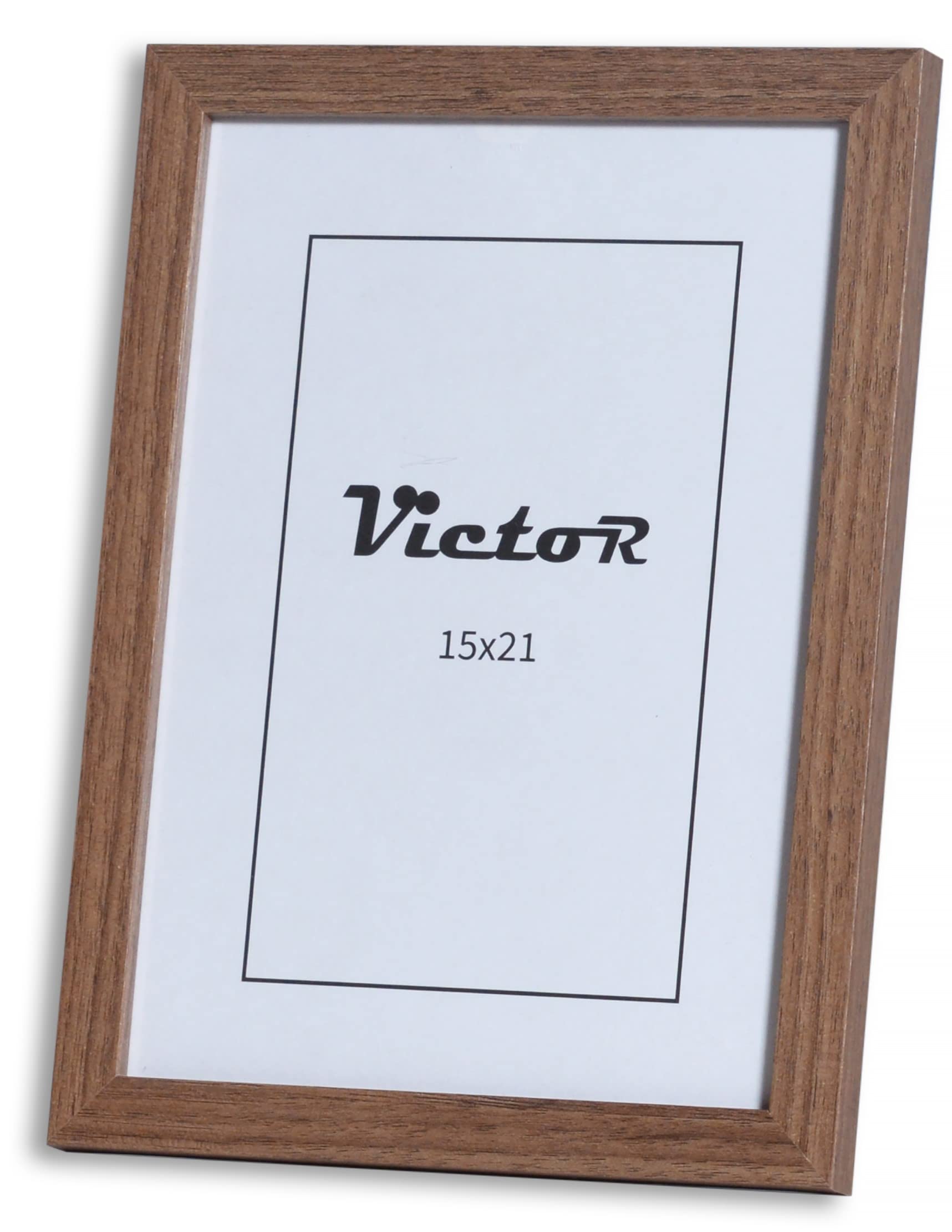 Victor Klee cadre photo 15x21 cm marron bois moderne