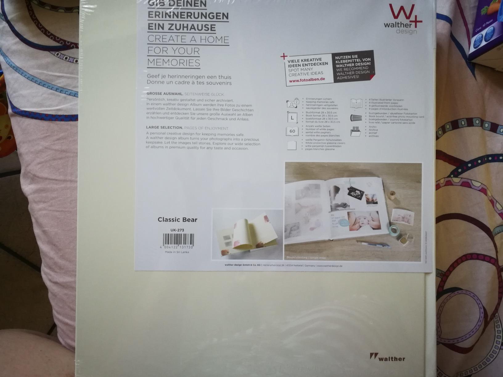 walther design Classic Bear UK-273 album bébé crème