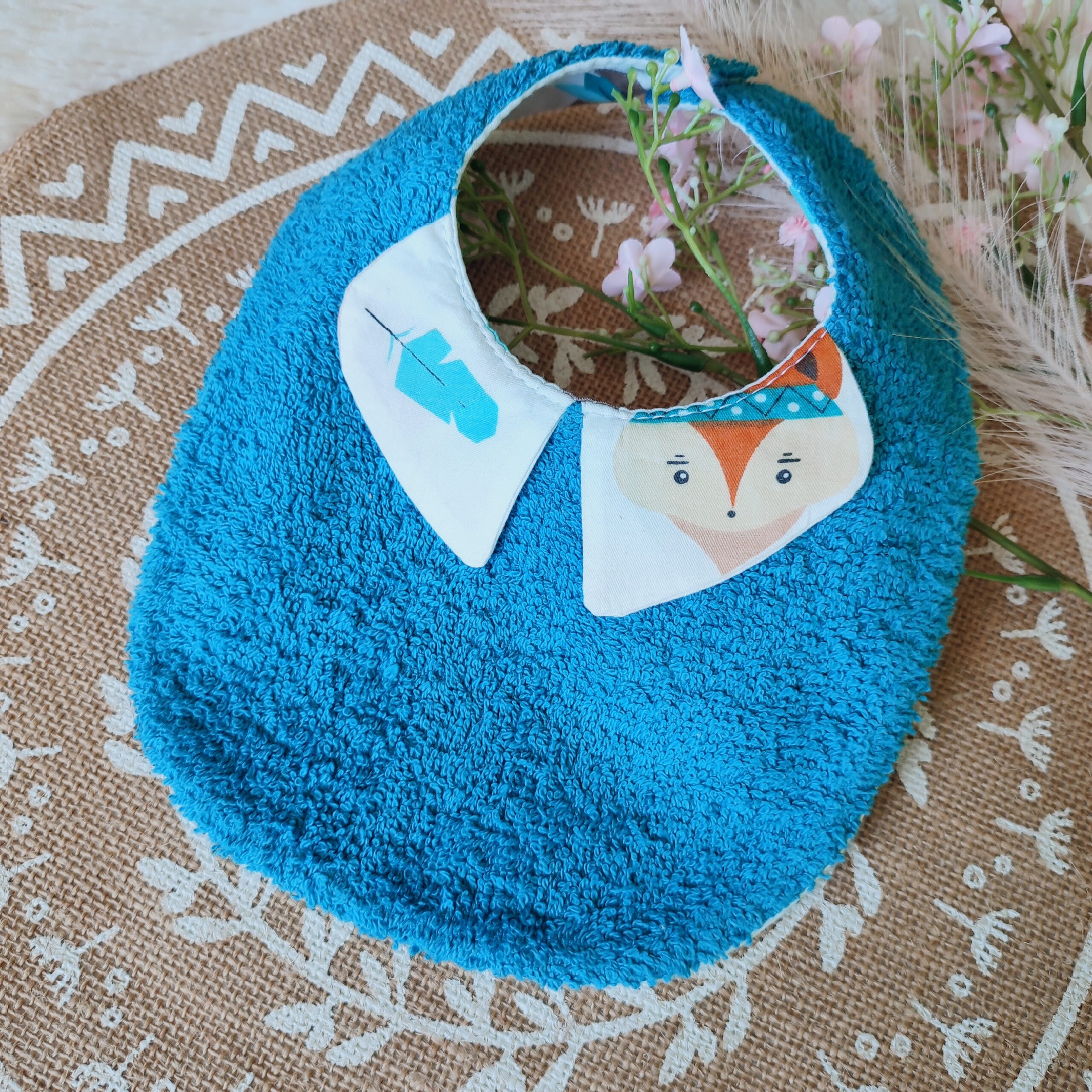 Creat’Angel coffret naissance renard bavoir lingettes