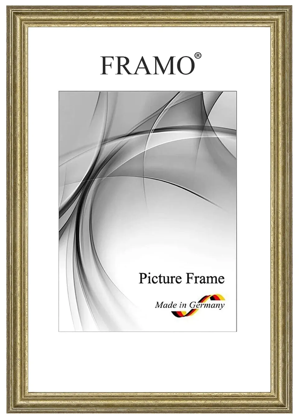 FRAMO N°085 cadre photo baroque vieux-argent 10x20 cm