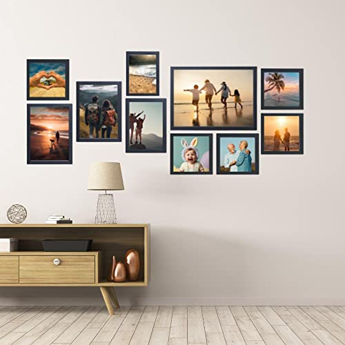Victor Klee set 10 cadres photo noir bois multi-formats