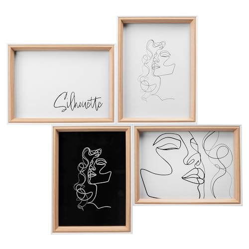 walther design Silhouette NW418H cadre photo multiple naturel 4x13x18 cm