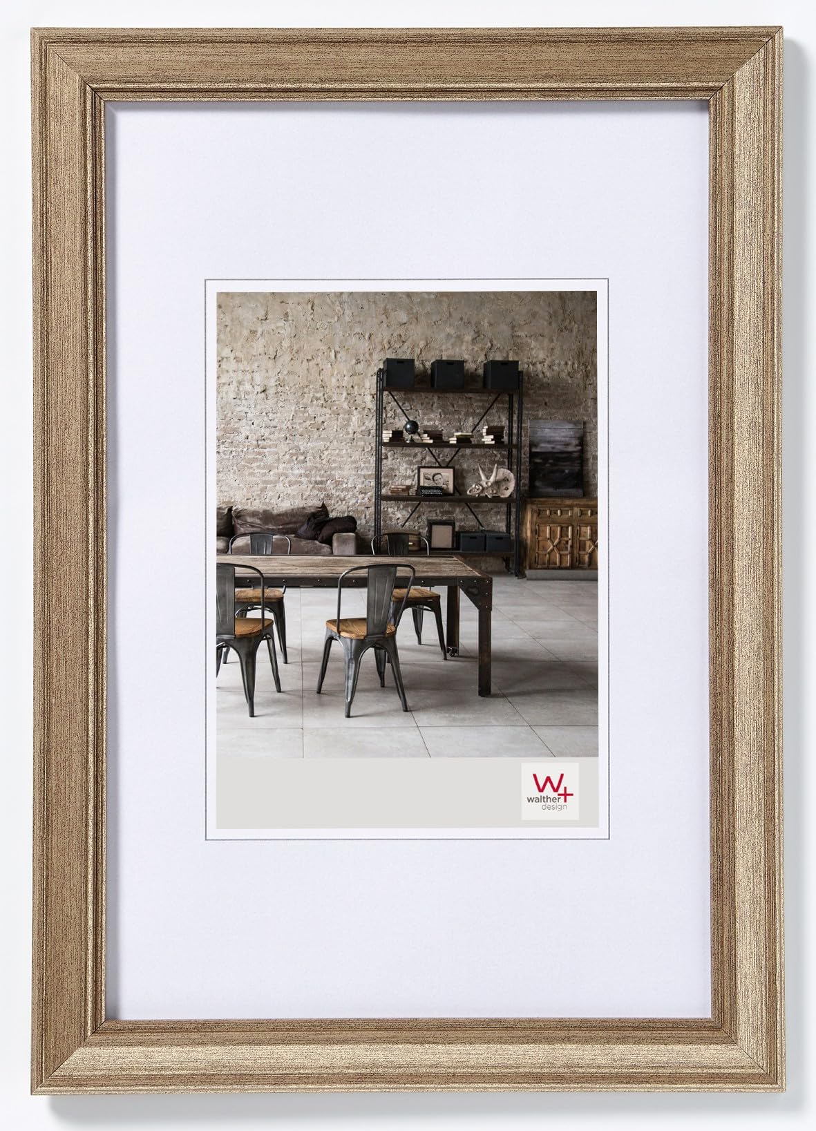 walther design Lounge JA130D cadre photo 21x30 cm acier