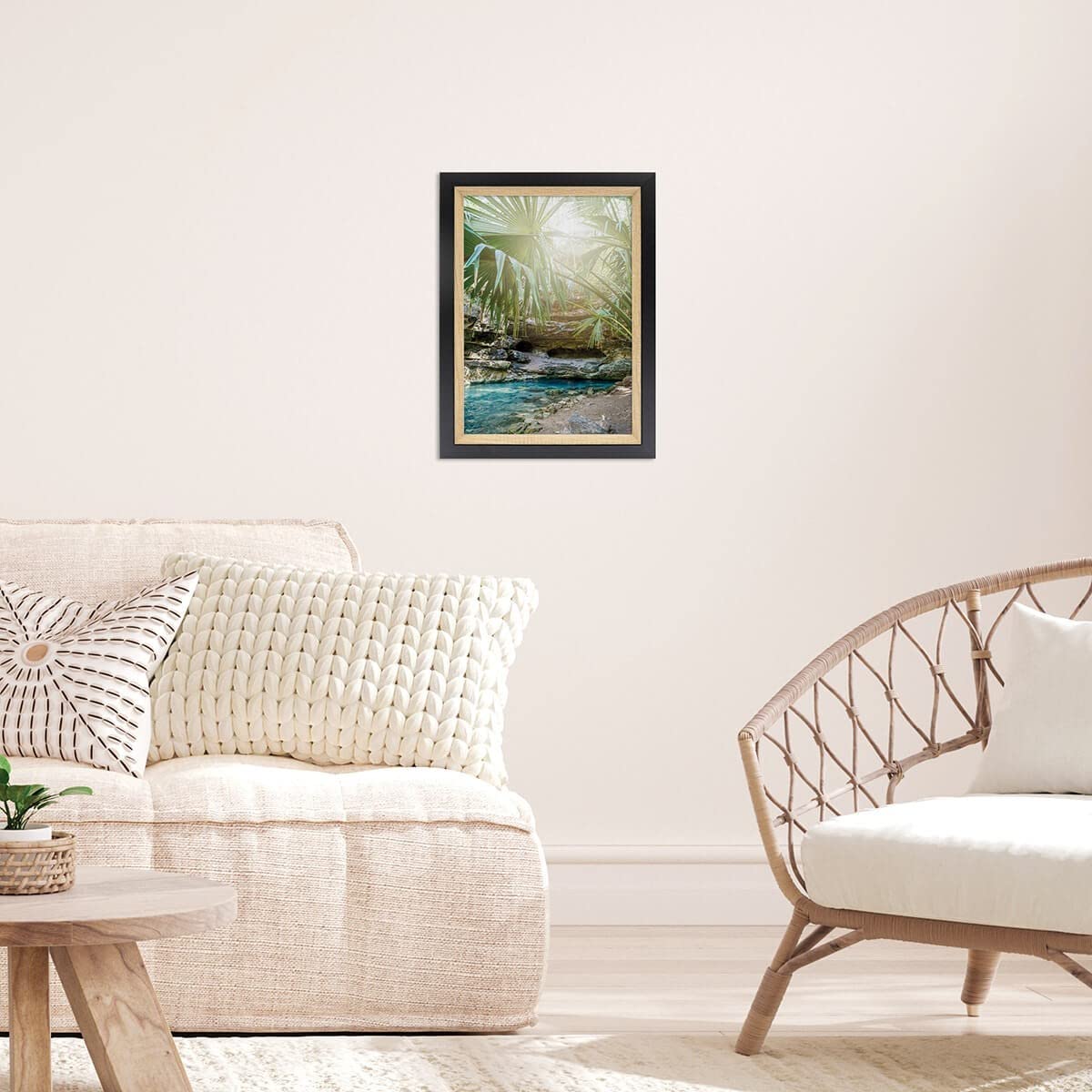Ceanothe Actual A4 20x30 cm cadre photo noir et bois incassable