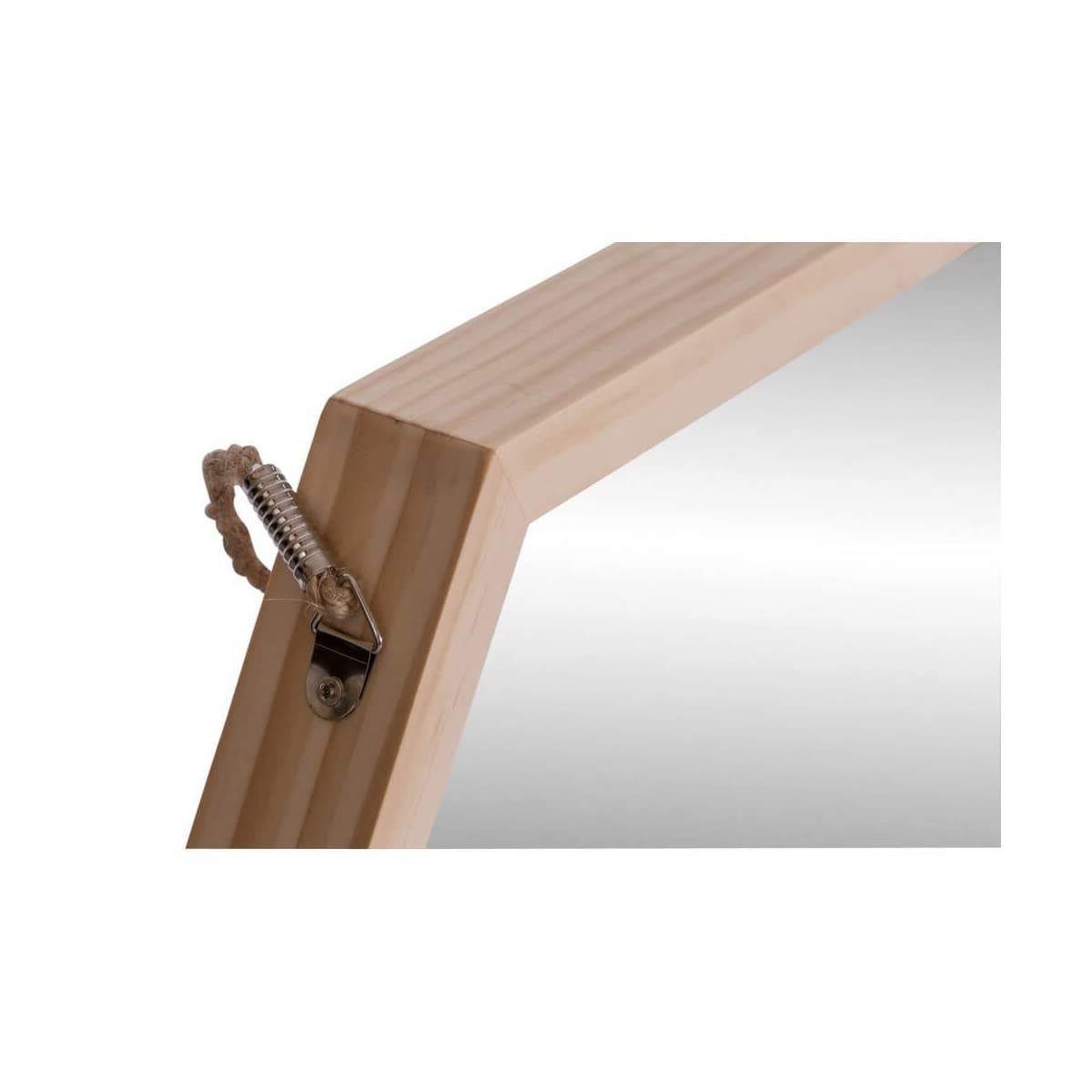 Ceanothe Carelie 106605 miroir hexagonal 48,5x42 cm bois
