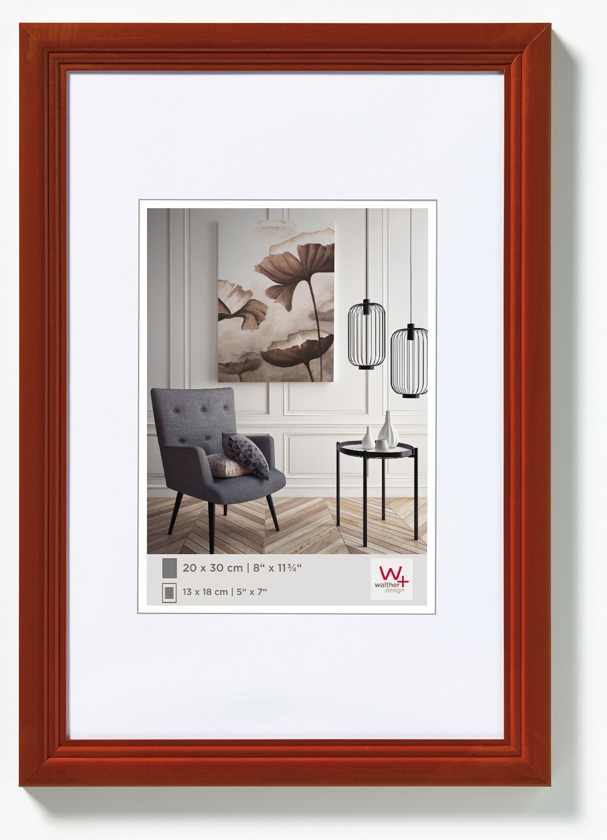 walther design Living cadre bois noisette 18x24 cm HY824P