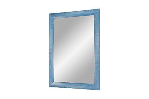 FRAMO Trend 35 miroir mural bleu clair 35x40 cm bois