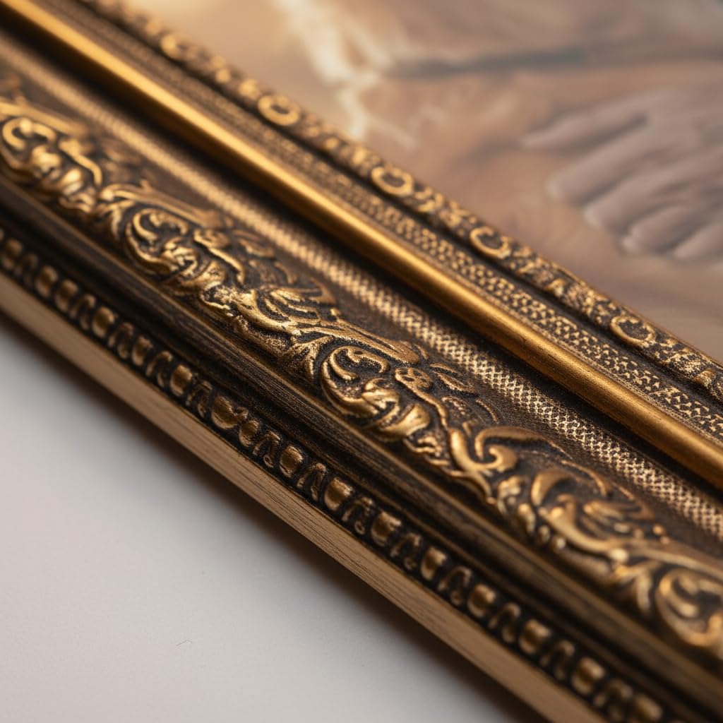 Victor Leonardo cadre photo 10x15 cm marron doré baroque