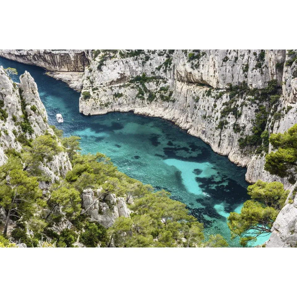 Ceanothe Calanque En-Vau tableau toile 45x65 cm HD