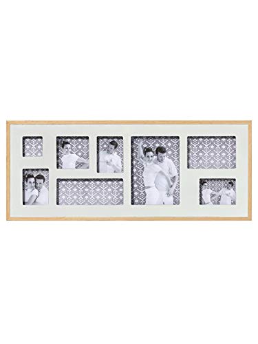 Walther Design Double YP899W cadre photo 8 photos blanc bois