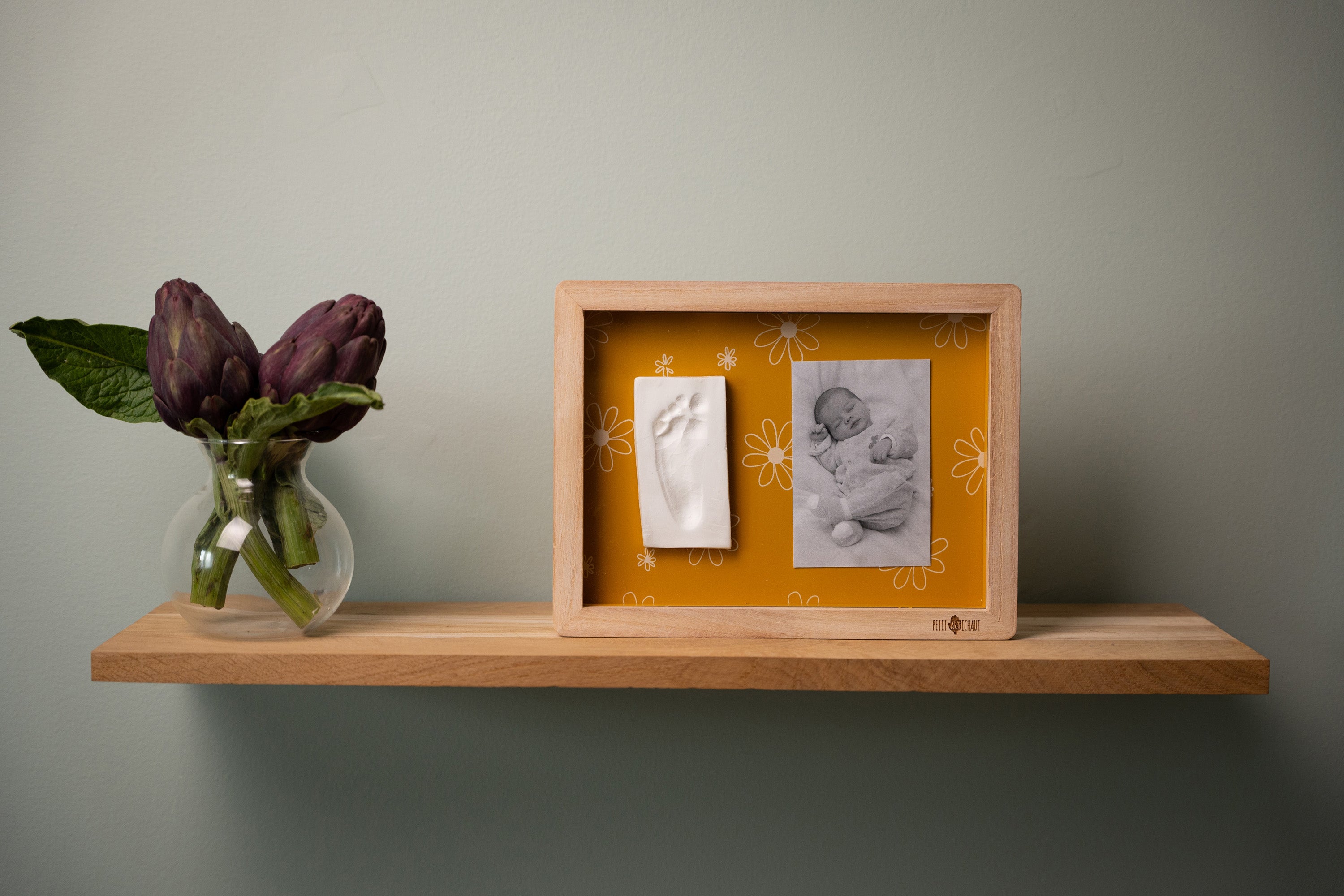 Petit Artichaut Classic Frame Daisy Ochre cadre photo ocre