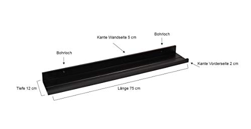 walther design étagère murale blanche 75 cm MDF