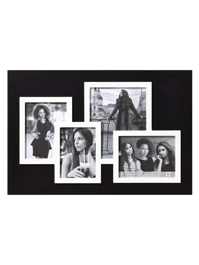 walther design Friends cadre 4 photos 62x42 cm noir blanc