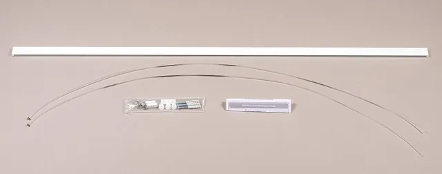 walther design rail tableau blanc 1 m aluminium avec crochets