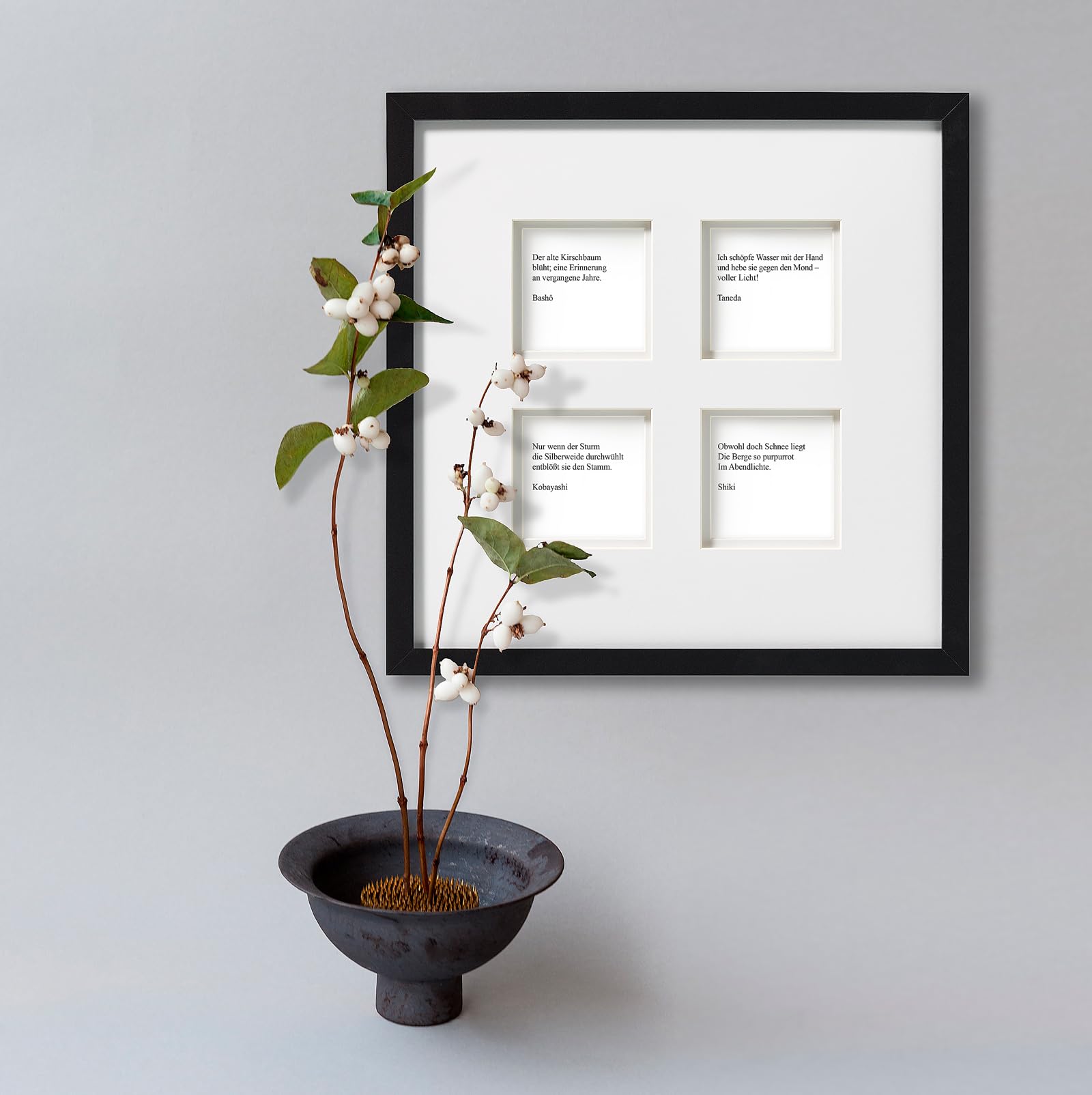 Walther Design Stockholm cadre 4 photos 10x10 cm noir