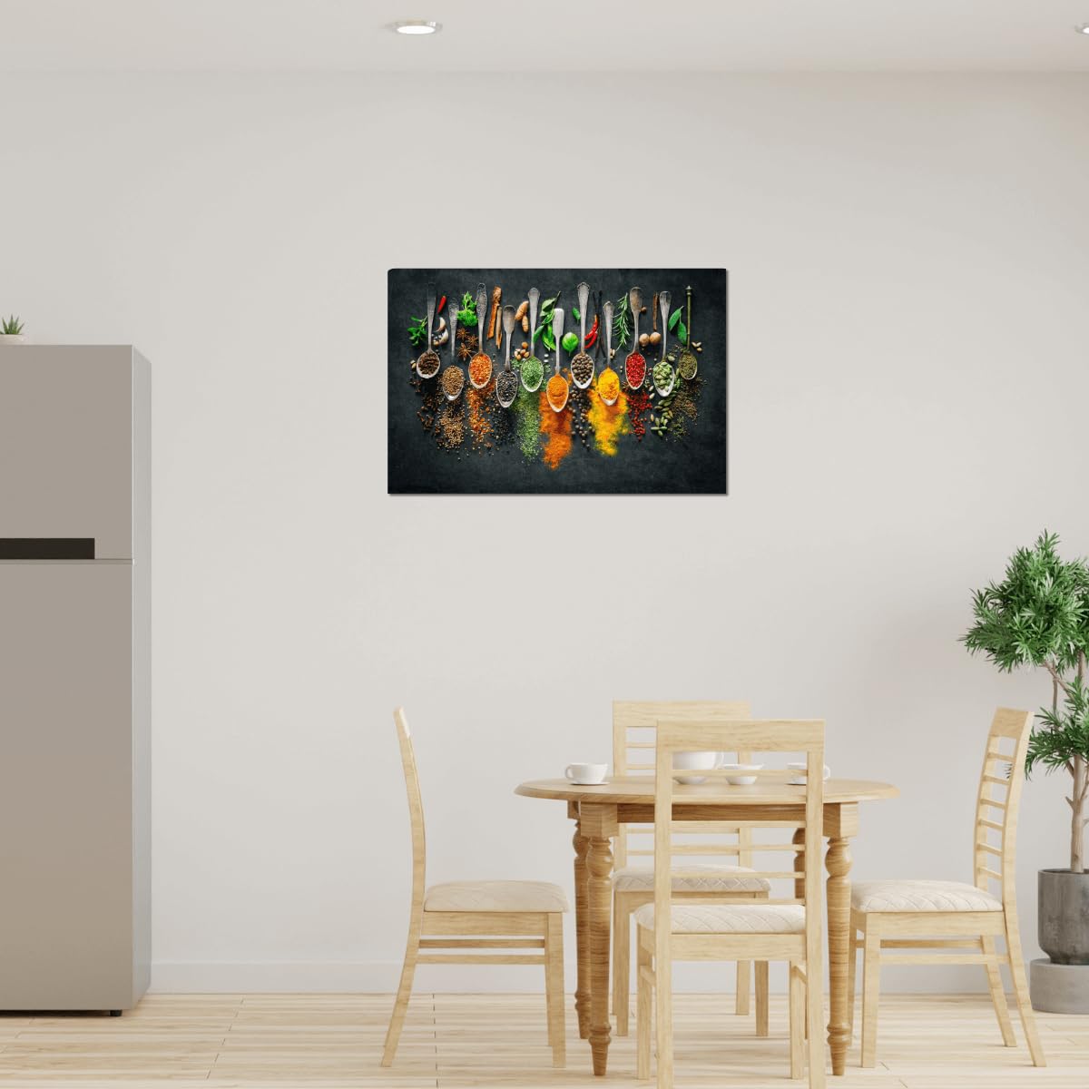 Ceanothe tableau toile épices 30x45 cm cuisine vintage