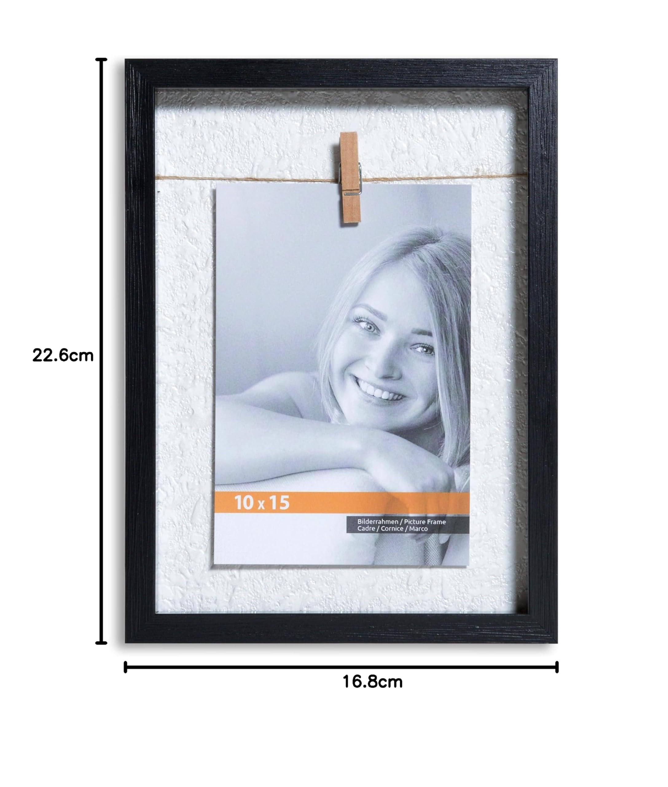 Victor Clip Frame cadre photo noir 17x23 cm 10x15