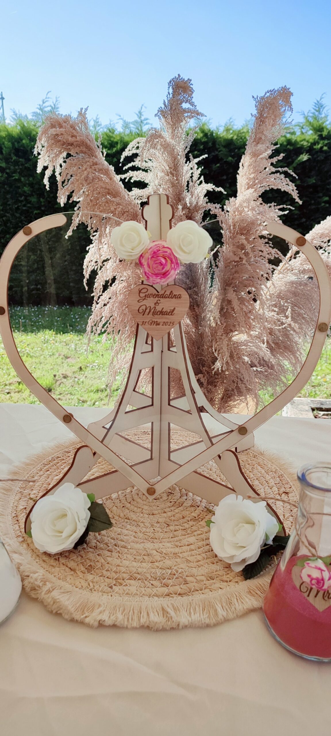 Creat’Angel cérémonie du sable kit mariage verre cœur