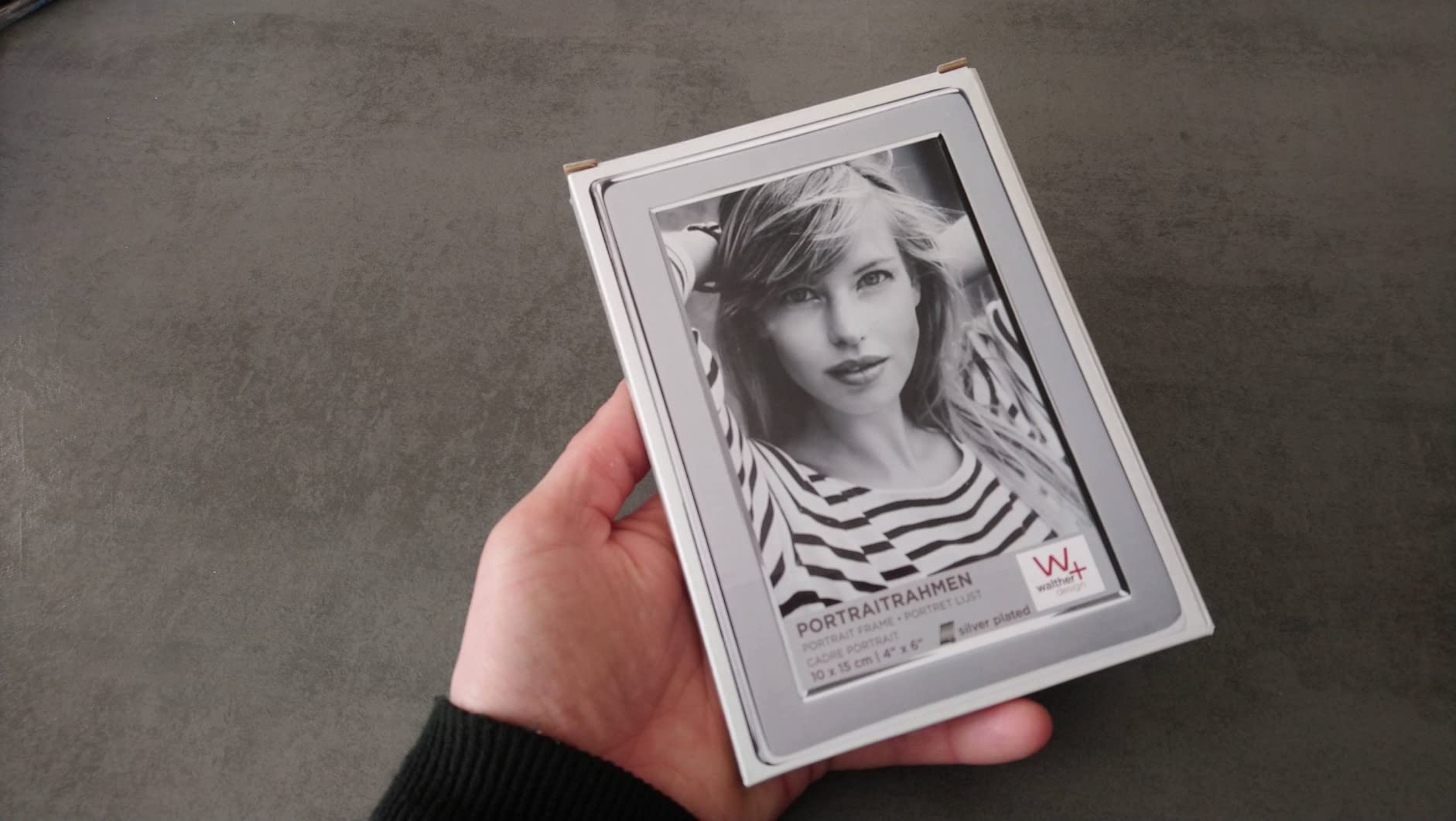 walther design Lola PO318S cadre photo argent 13x18 cm