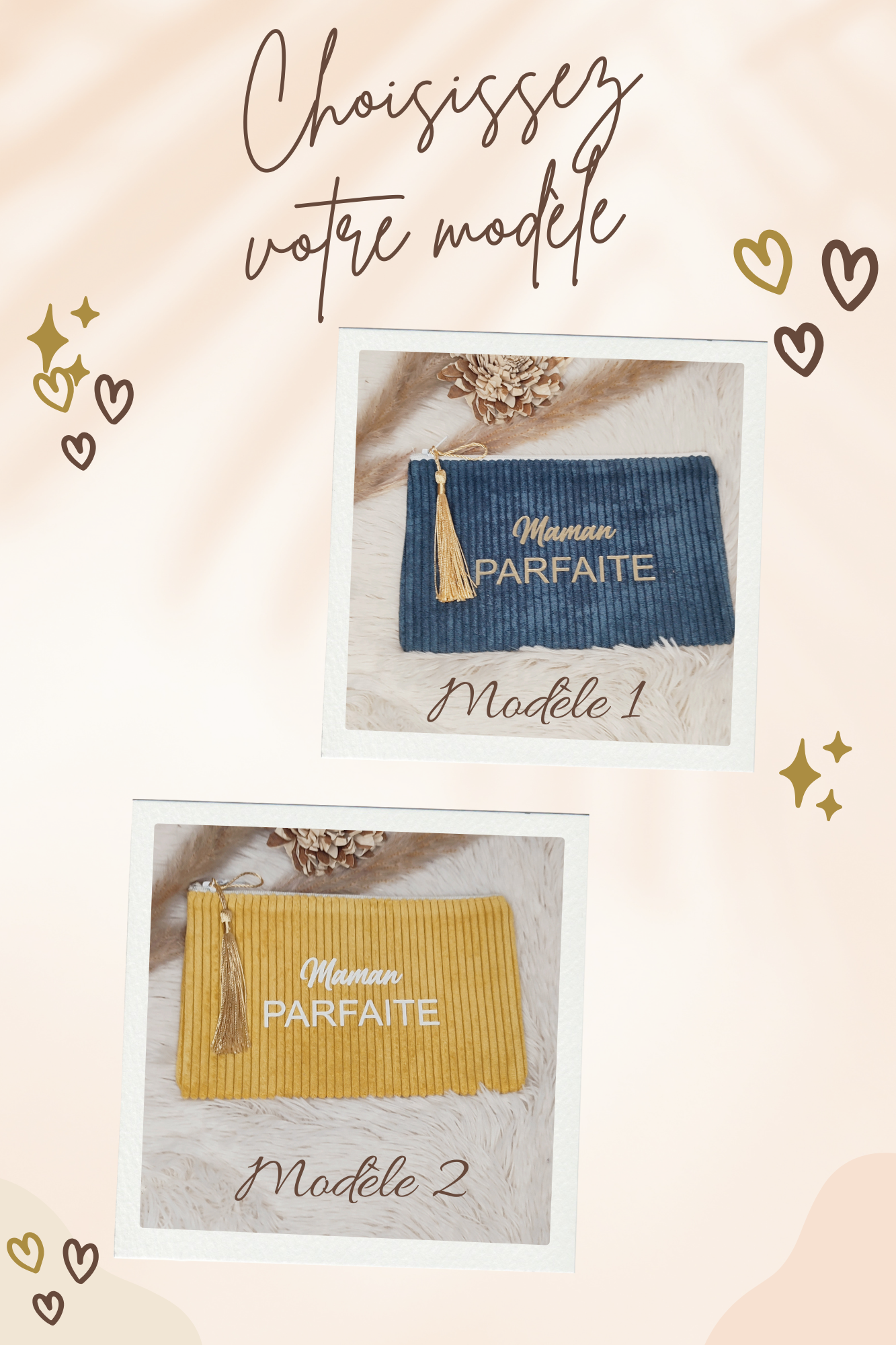 Creat’Angel Pochette Maman Parfaite Trousse Velours Unique