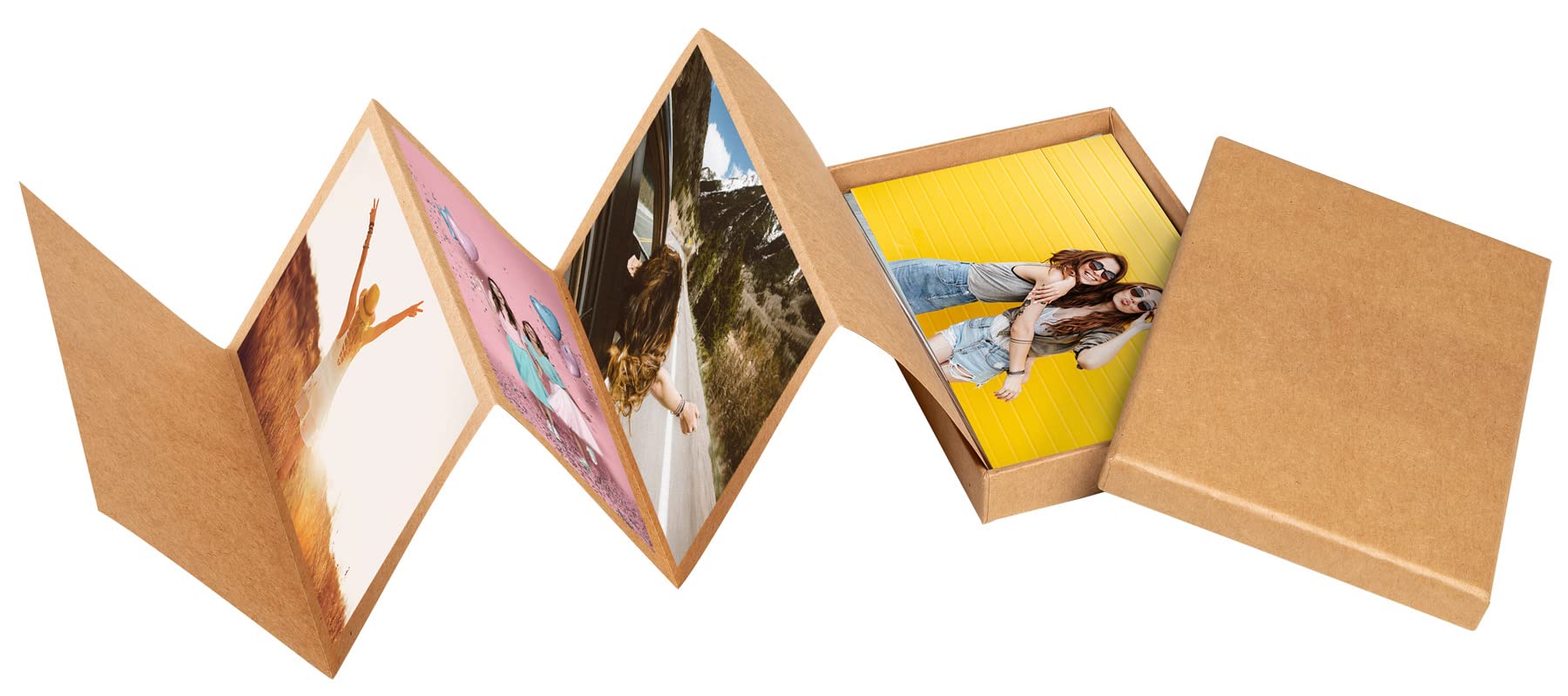 walther design Pimp and Create FB-098-P boite photo marron 10x15 cm kraft