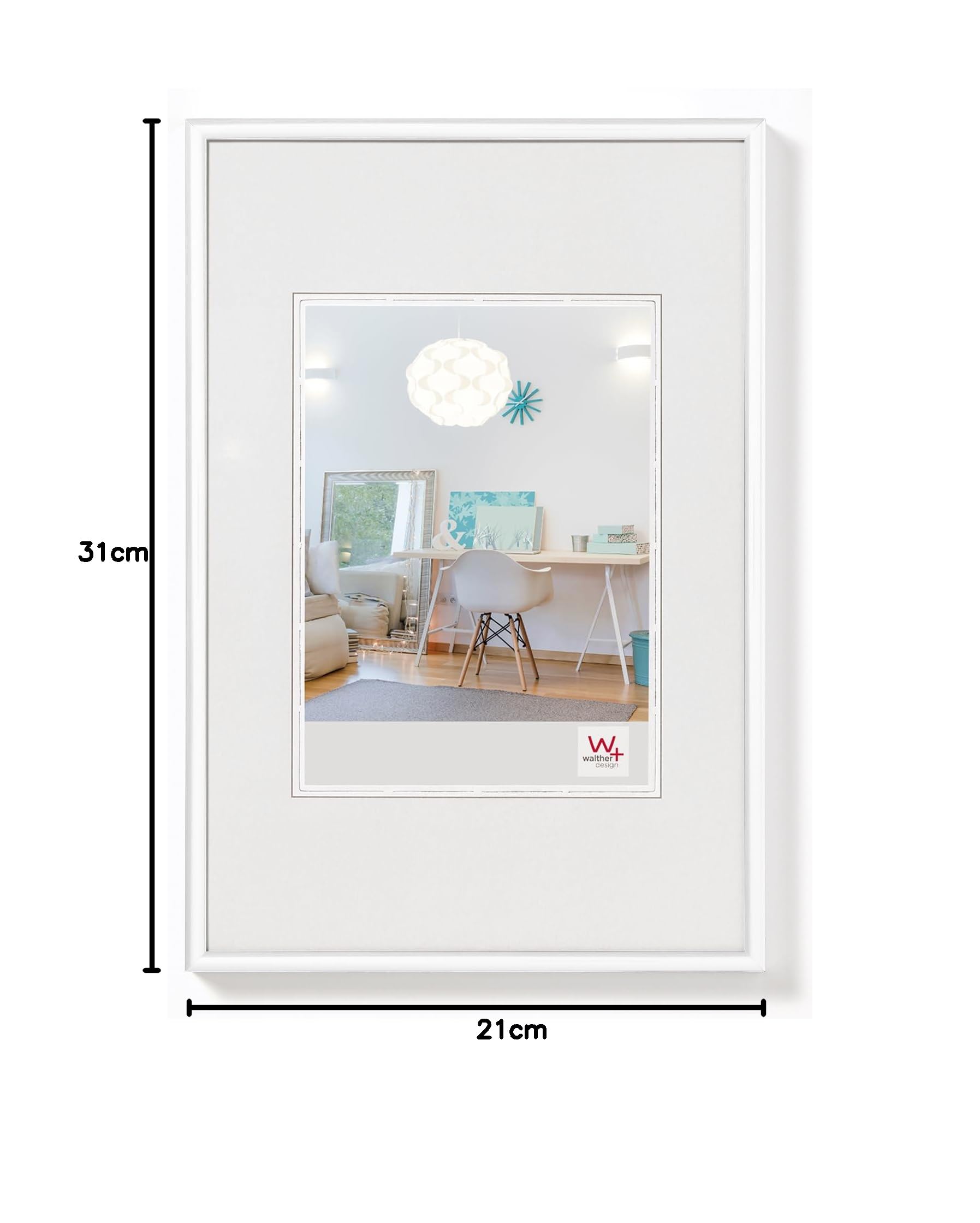 walther design Lifestyle cadre photo 20x30 cm blanc plastique
