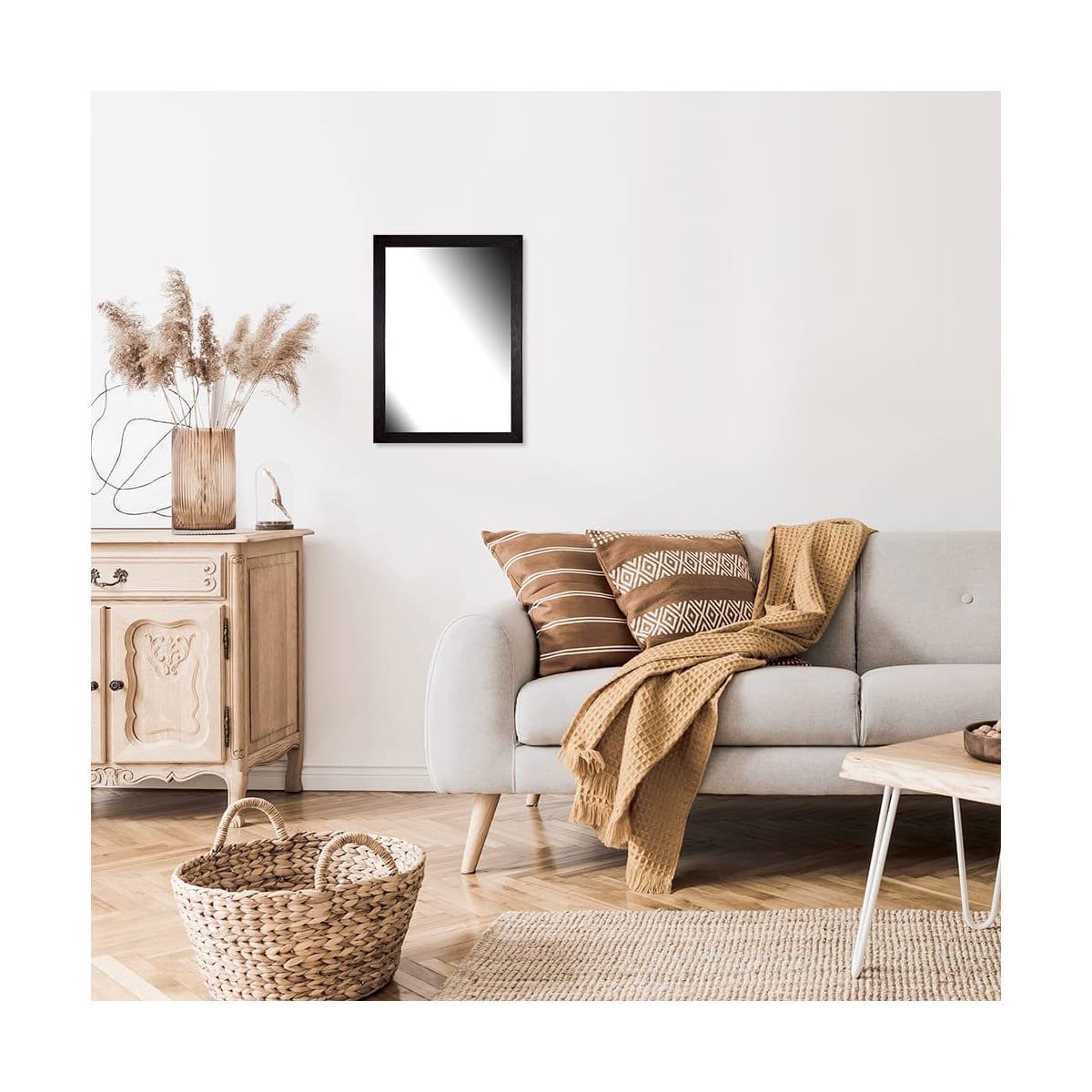 Ceanothe Karma 22529 miroir noir 40x50 cm bois massif