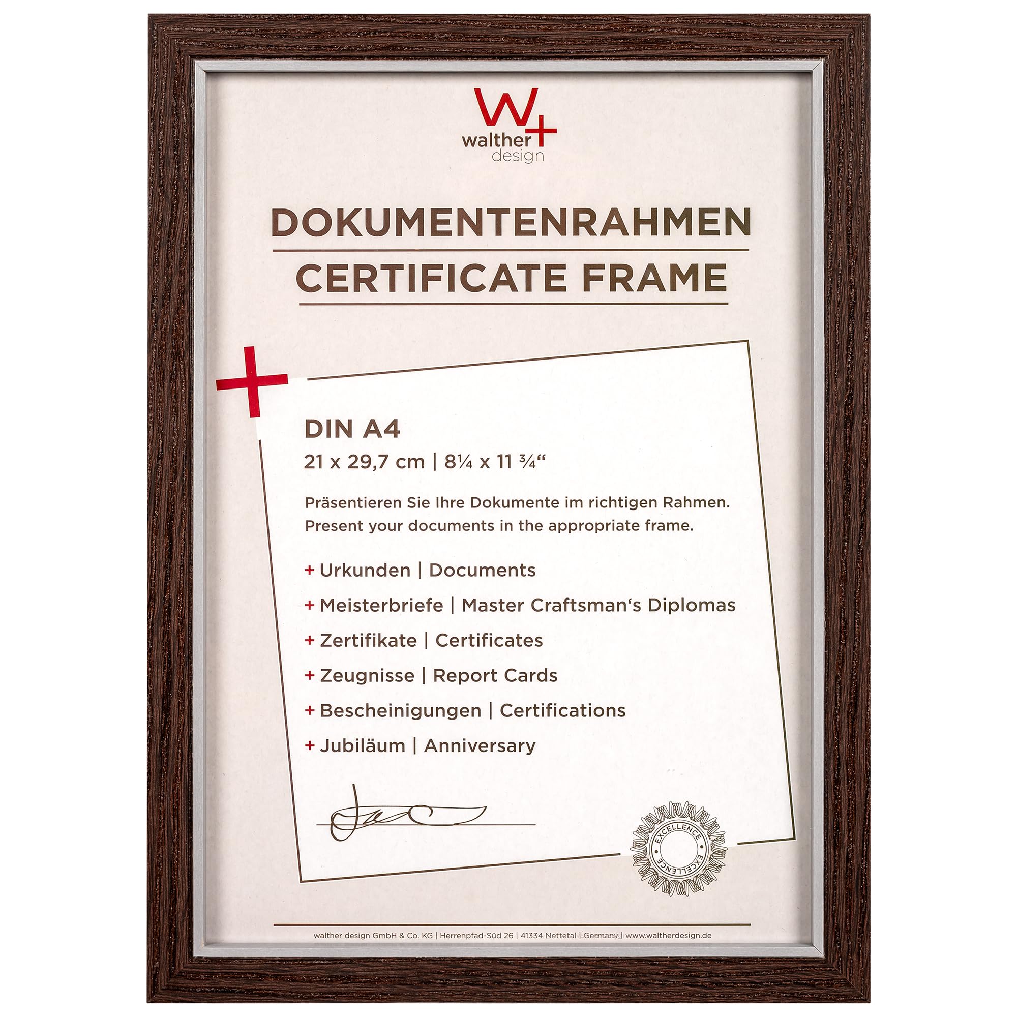 walther design Hygge NC050E cadre photo 40x50 cm chêne