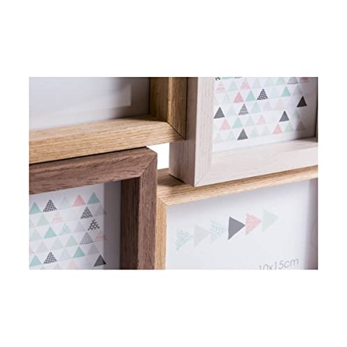 Ceanothe Scandi 34544 cadre photo multi 4 vues bois naturel