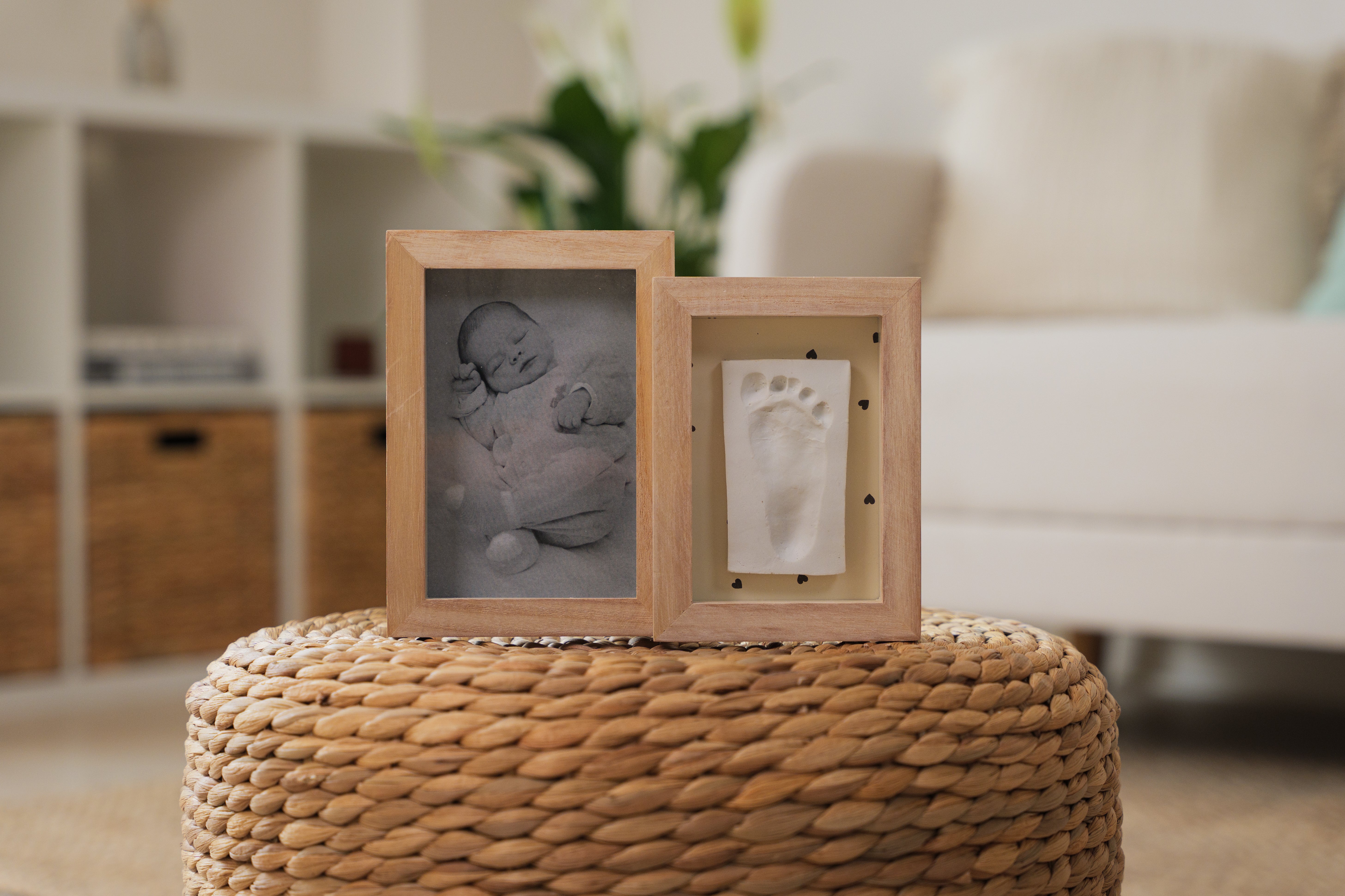 Petit Artichaut Duo Frame Pretty Hearts cadre photo beige