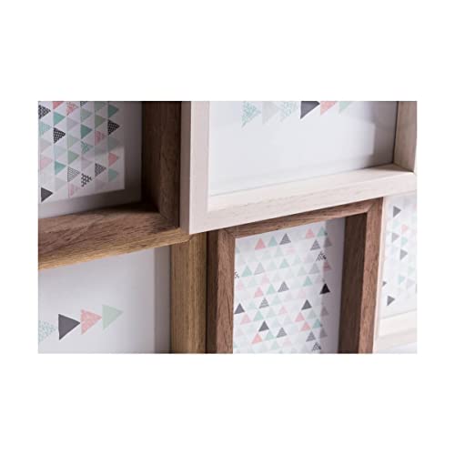 Ceanothe Scandi 34546 cadre multi-vues bois naturel 9 vues