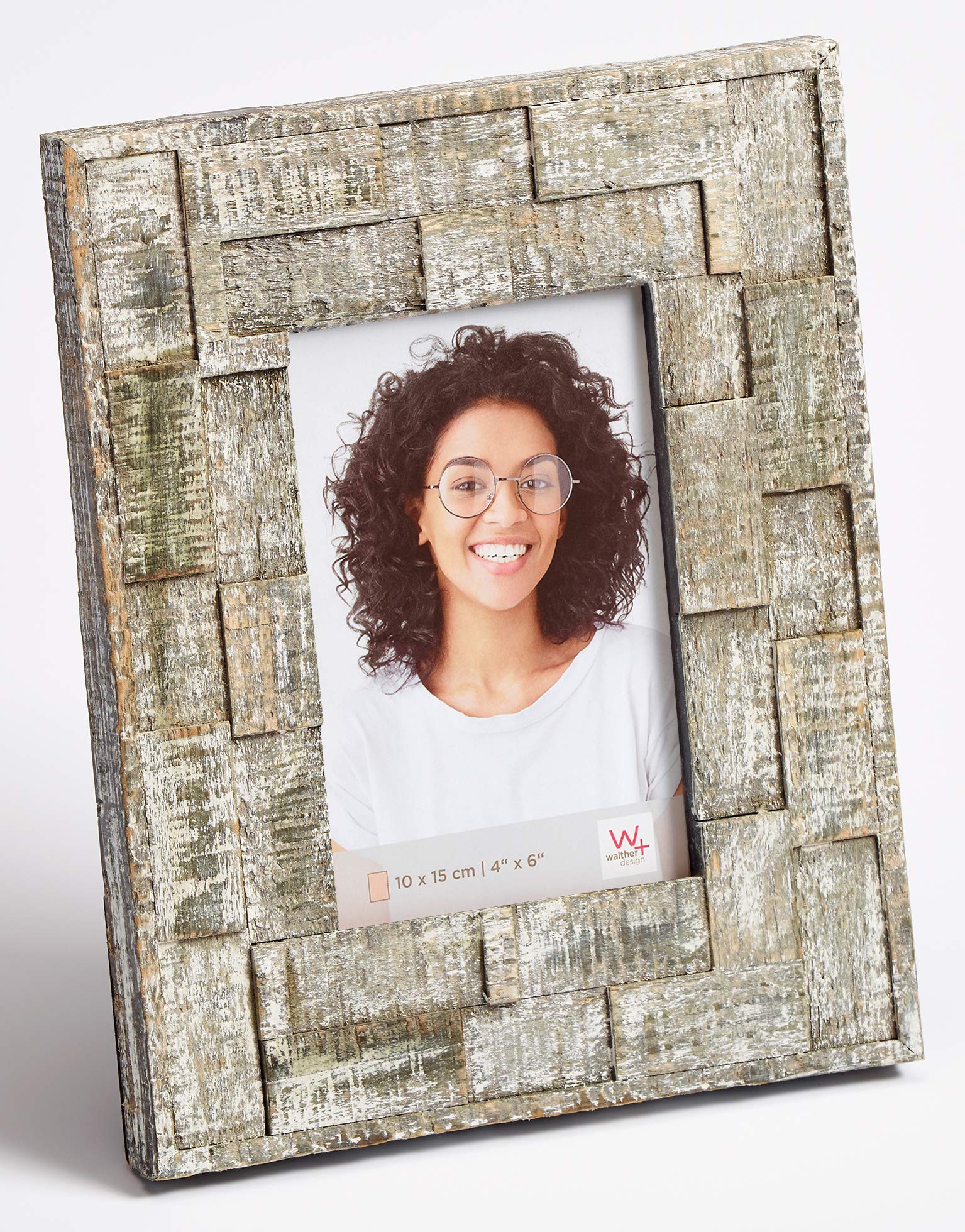 walther design Liam YJ015P cadre photo 10x15 cm marron foncé bois