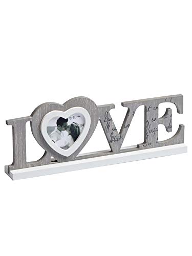 walther design Love YF199D cadre photo bois gris 9x9 cm