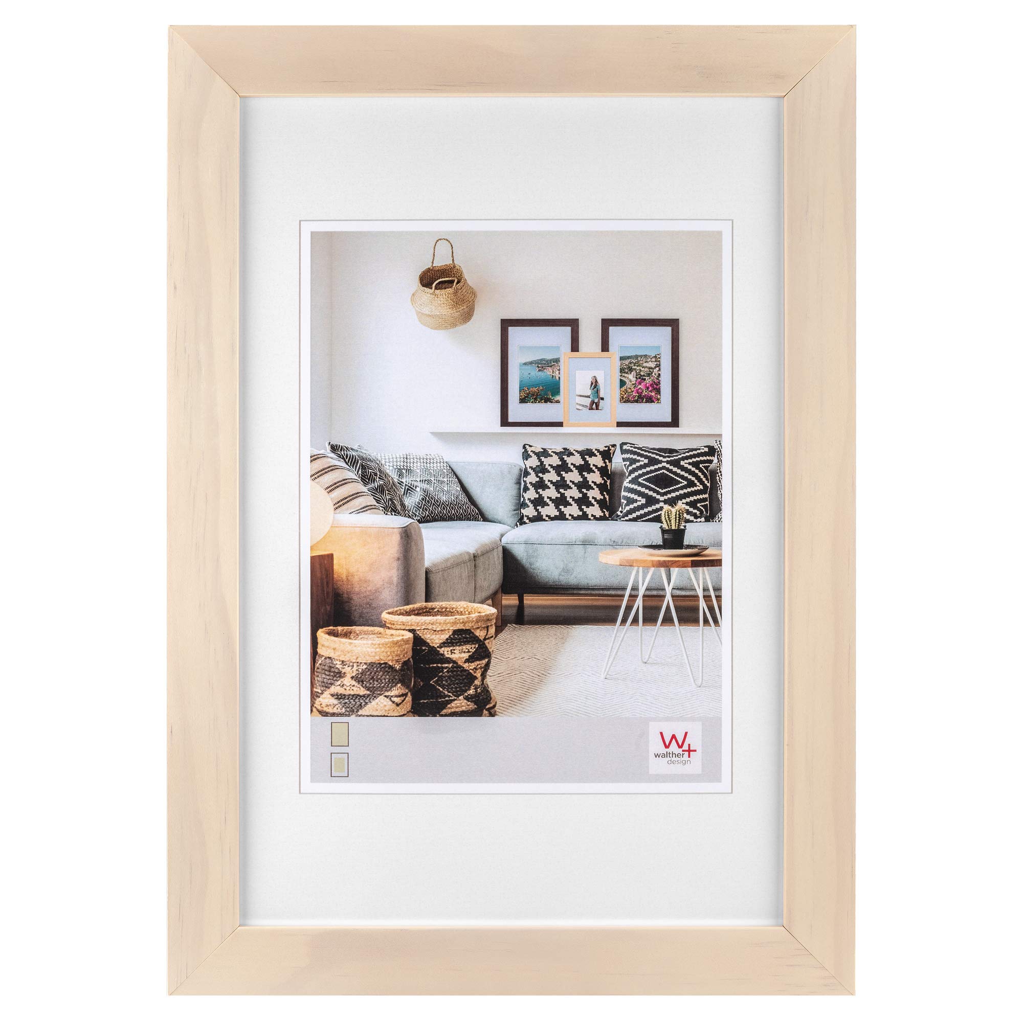 walther design Nizza HQ015W cadre photo blanc 10x15 cm