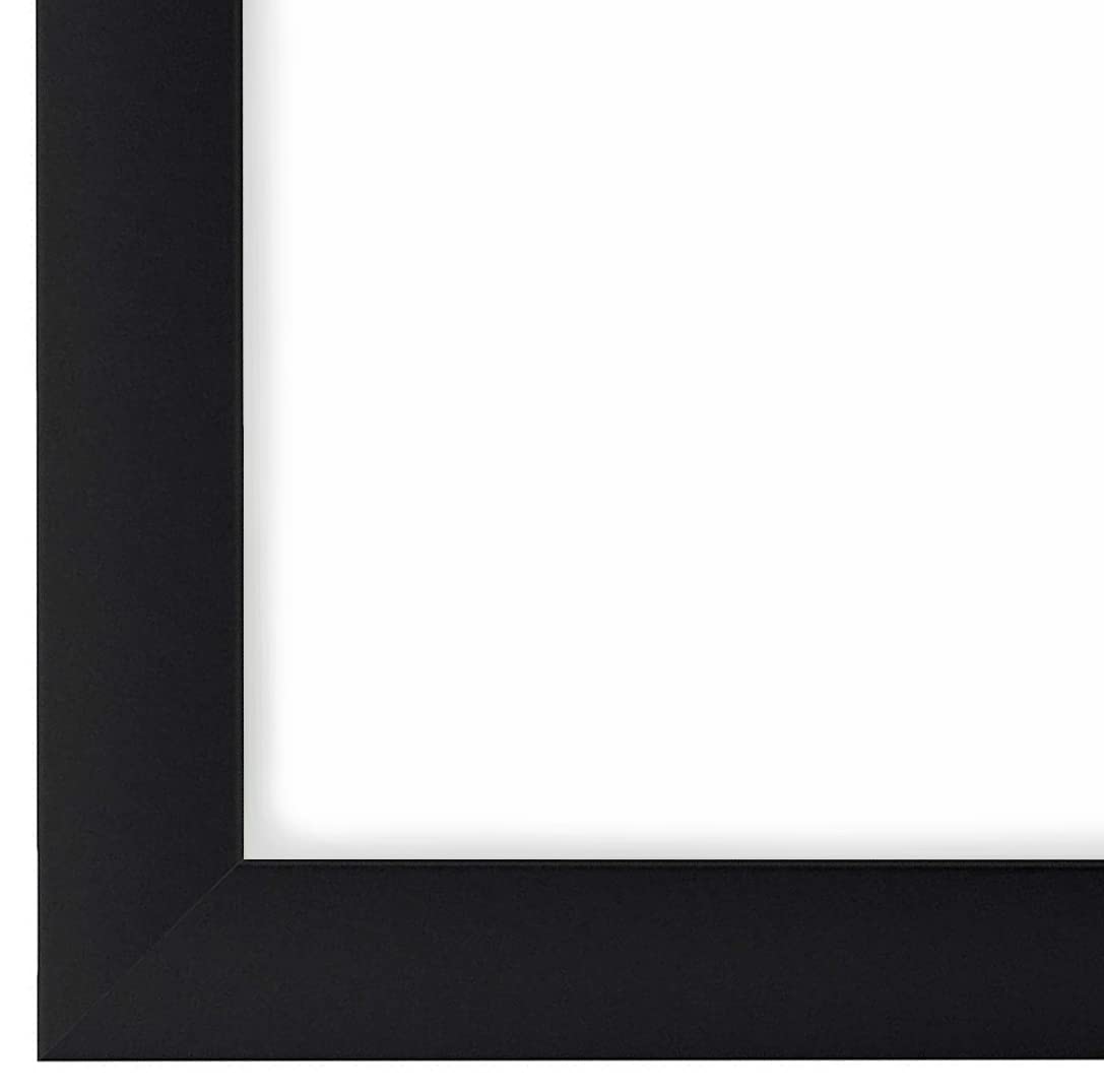 FRAMO 35 mm cadre photo bois 50x60 cm noir mat