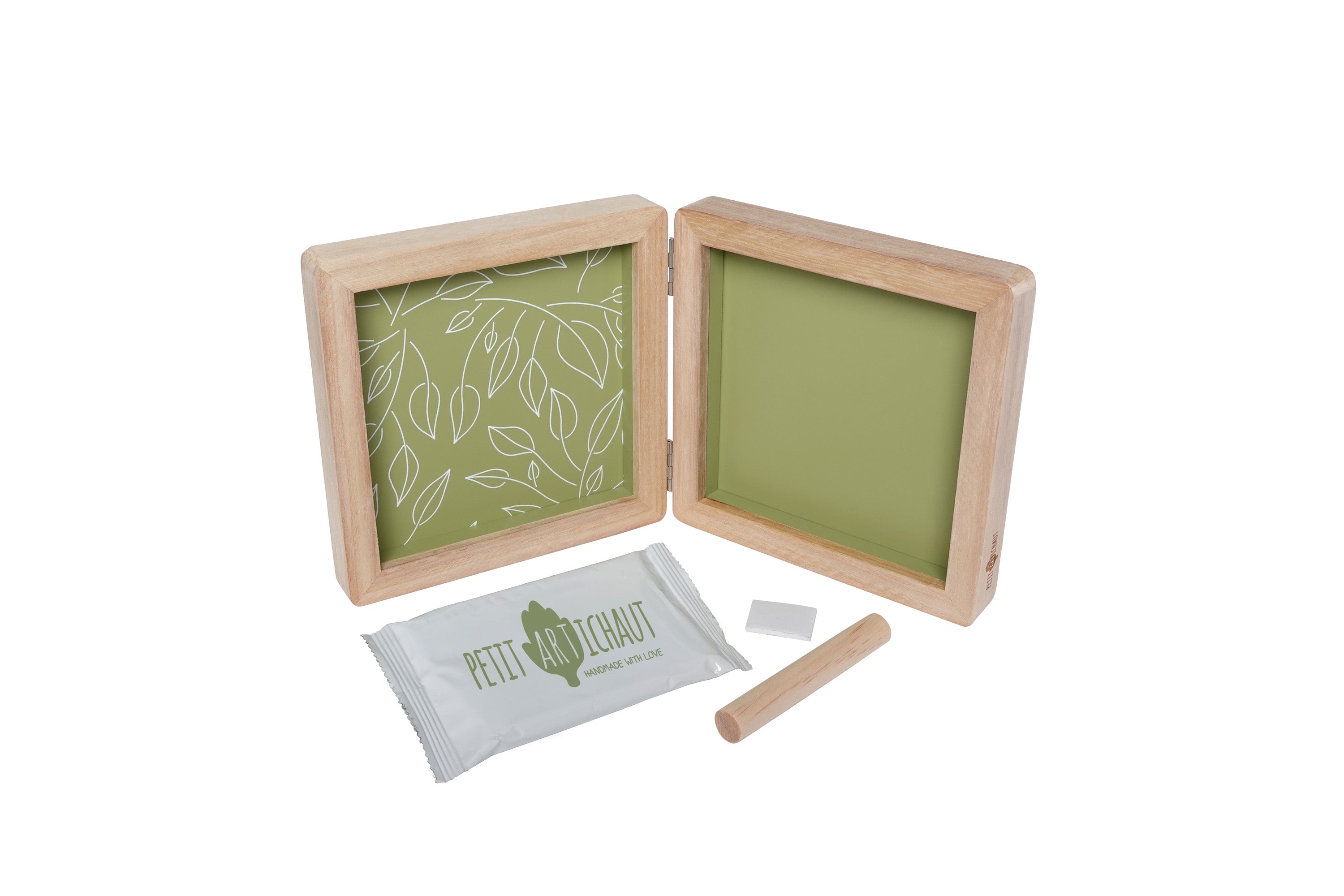 Petit Artichaut Double Frame Olive Tree cadre empreinte vert