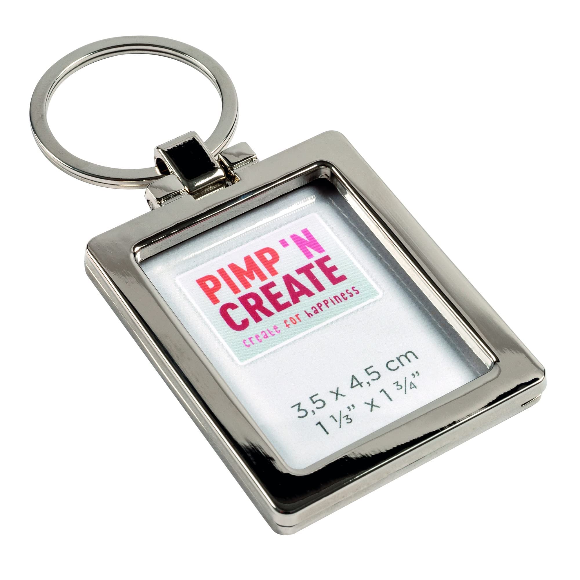 walther design Pimp Create MR-188 porte-clés photo cuir argenté