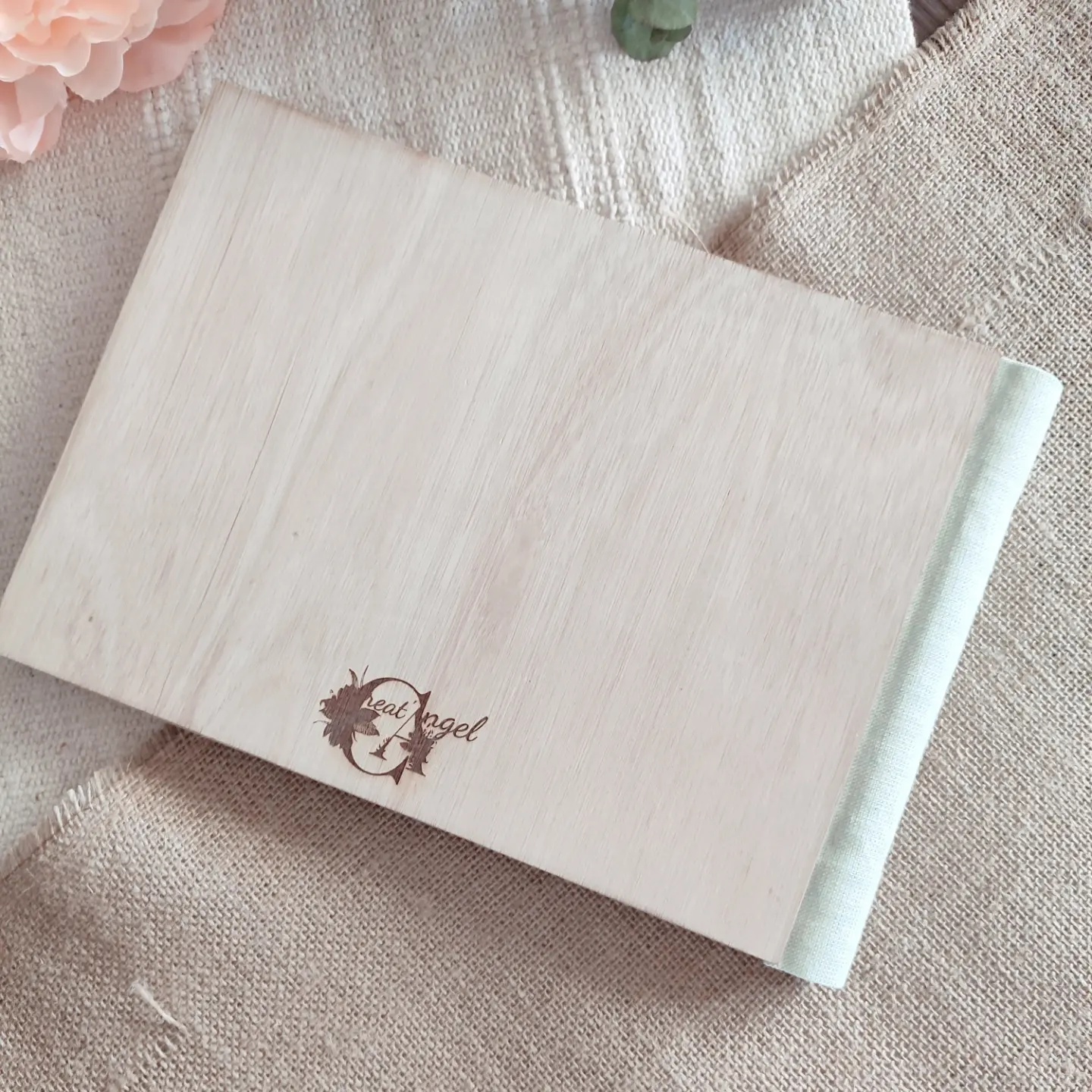 Creat'Angel livre d'or mariage bois 30 pages