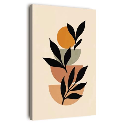 Ceanothe Feuillage Noir tableau toile 45x65 cm mat