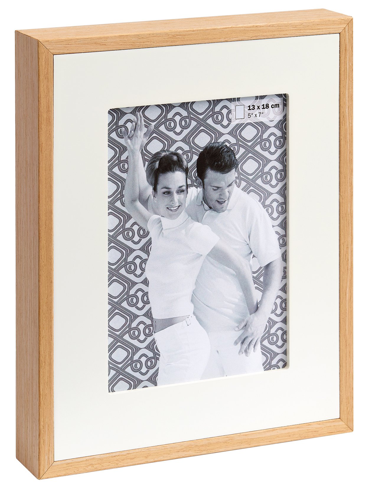 Walther Design Double YP899W cadre photo 8 photos blanc bois