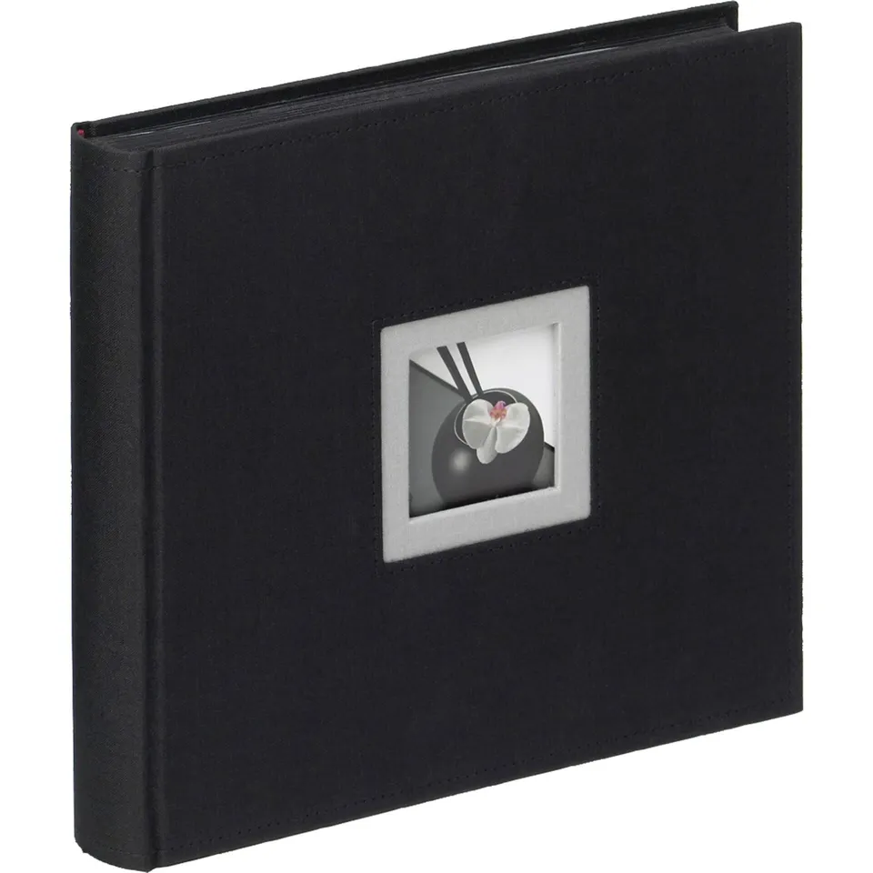 walther design FA-209-B album photo noir 26x26 cm lin