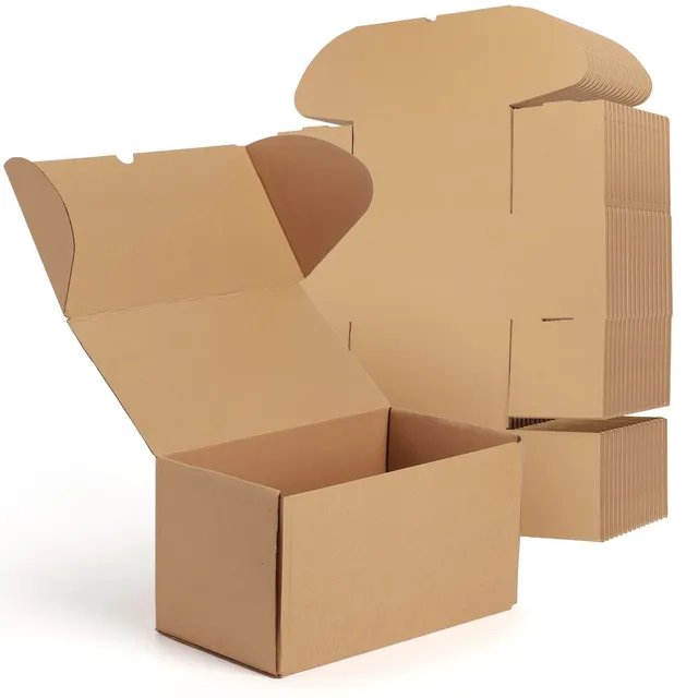 EYMPEU boîte carton 28x15,3x15,3 cm lot 20 brune triple cannelure