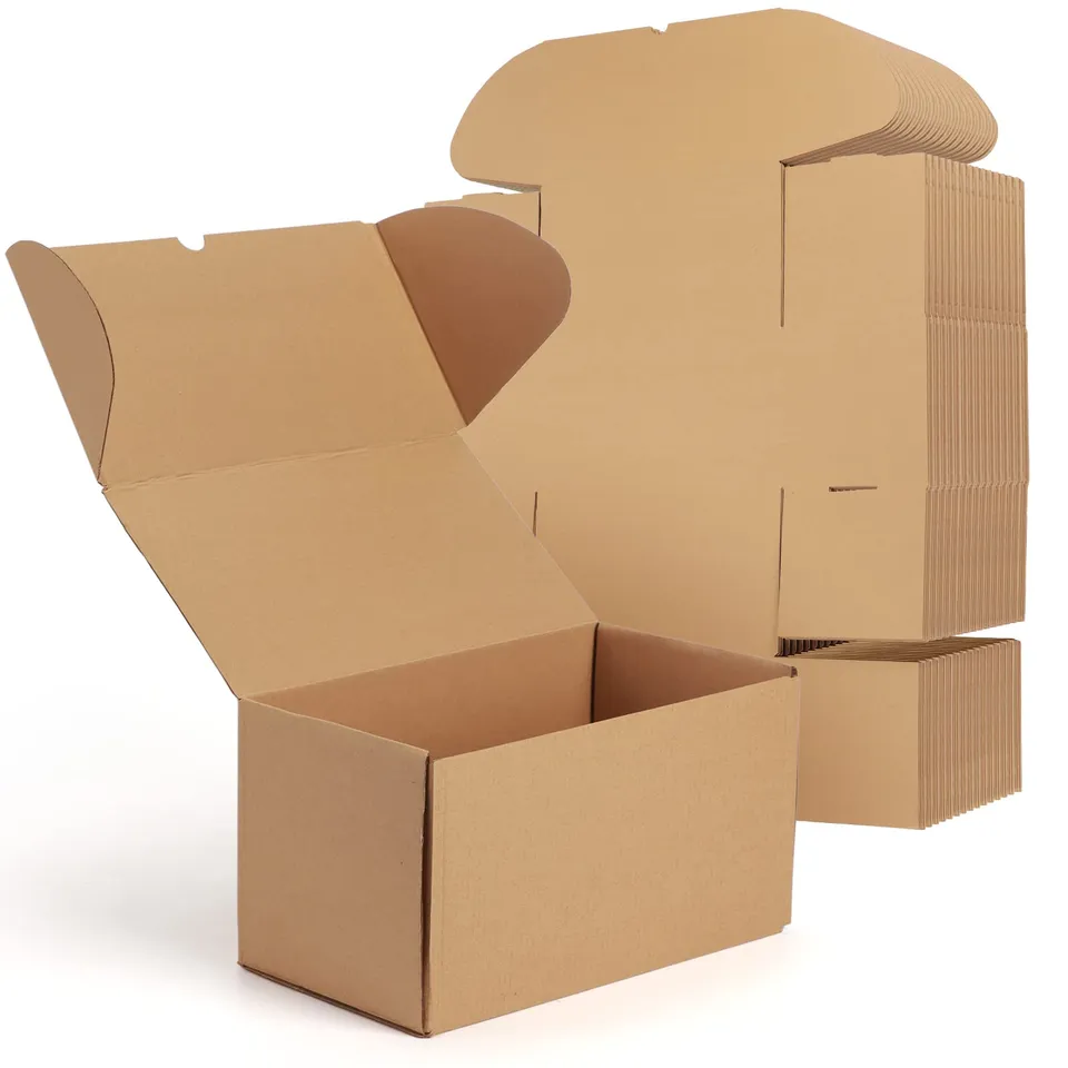 EYMPEU boîte carton 28x15,3x15,3 cm lot 20 brune triple cannelure