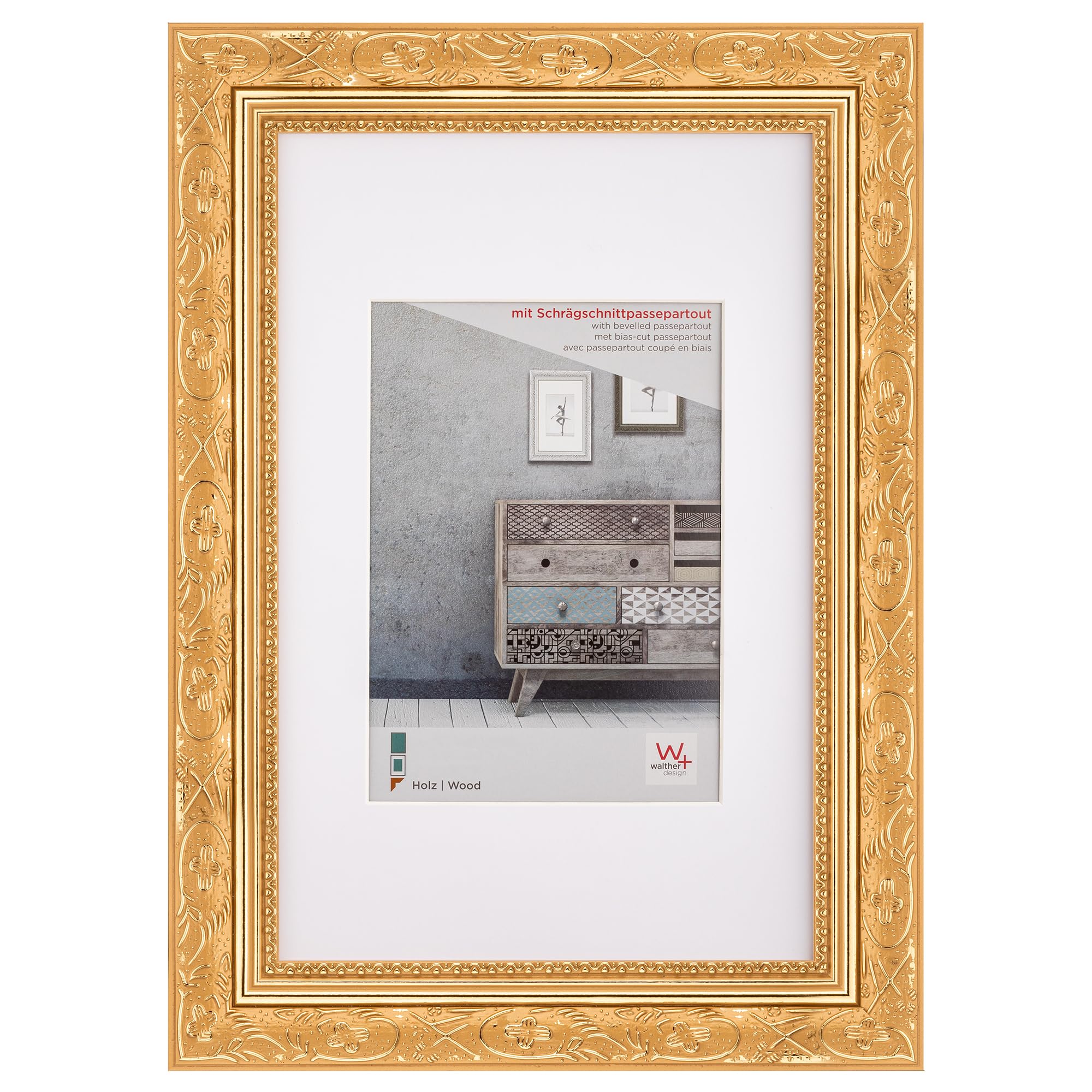 walther design Barock CR318B cadre photo 13x18 cm noir