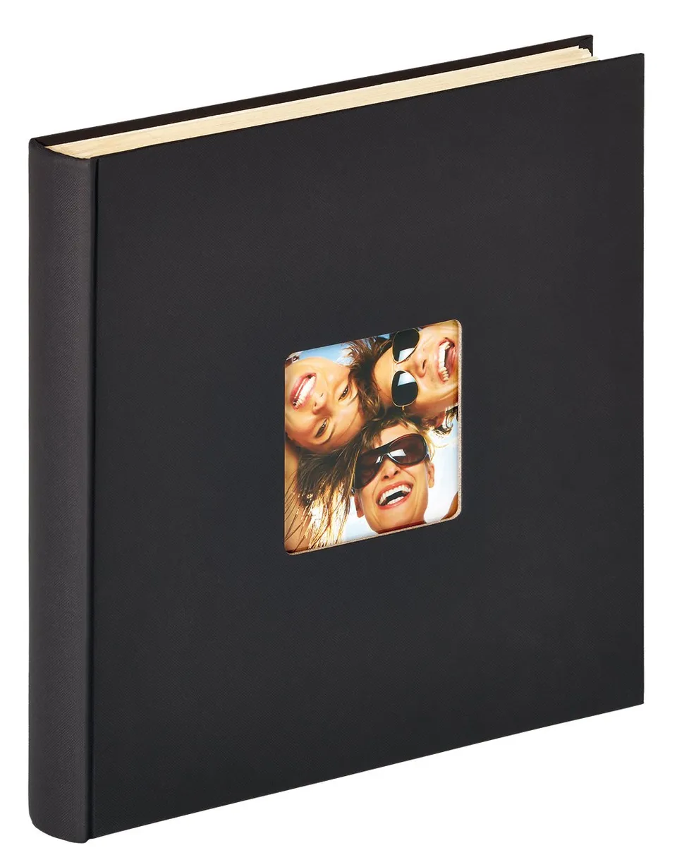 walther design Fun SK-110-B album photo noir 33x34 autocollant