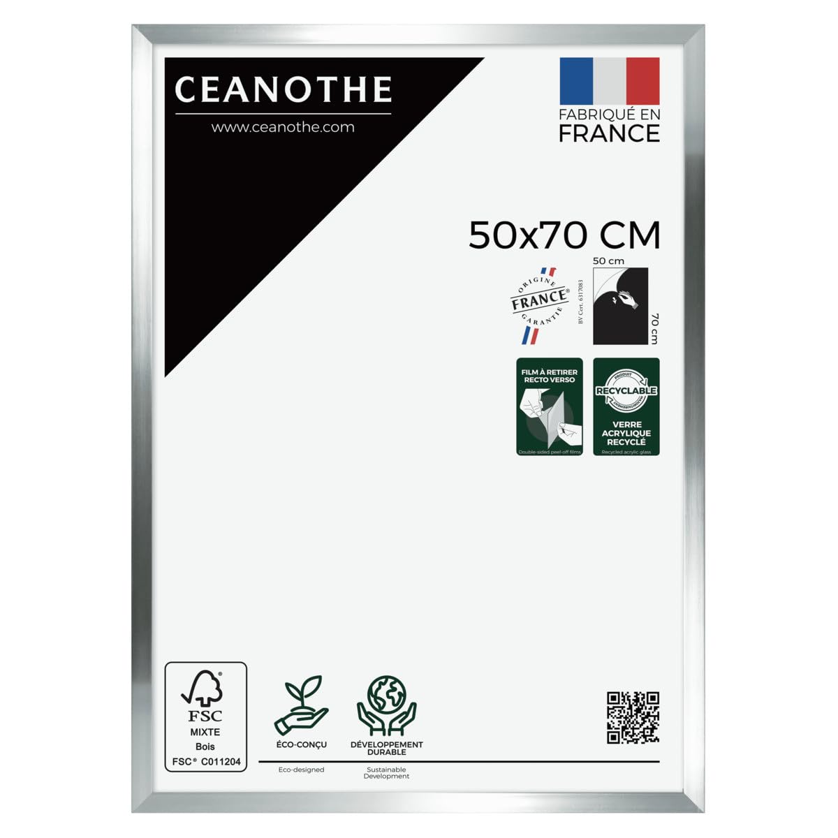 Ceanothe Precious cadre photo 40x50 cm doré incassable