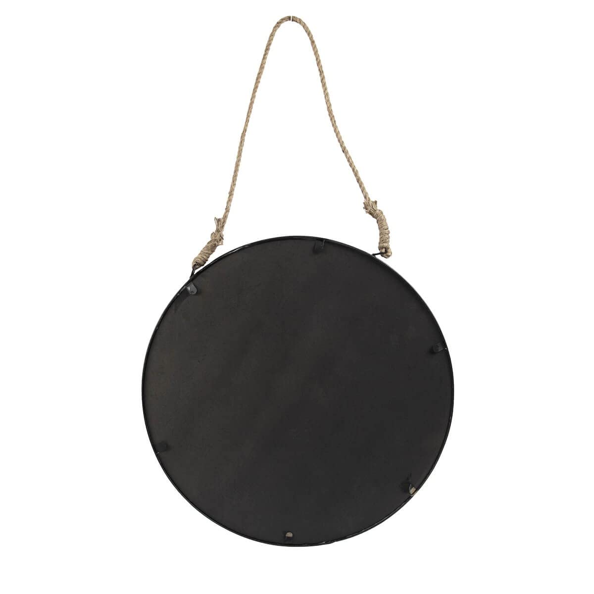 Ceanothe Brio Miroir Hublot Industriel Noir 50 cm