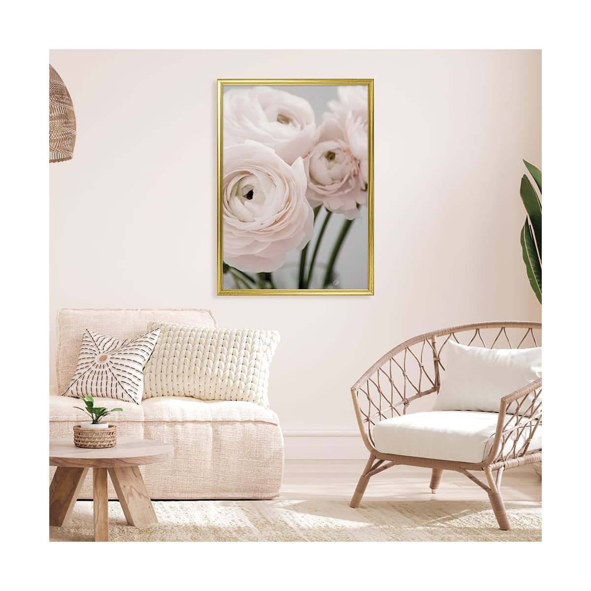 Ceanothe Circée cadre photo doré 50x70 cm
