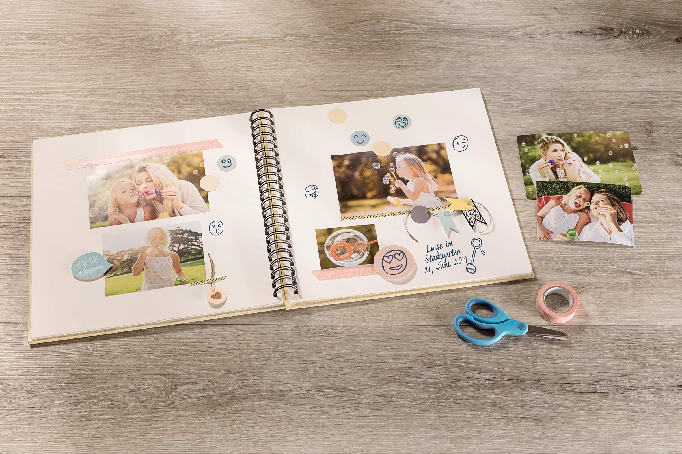 Walther Design SA-133 album photo spirale éléphant 25x25 cm