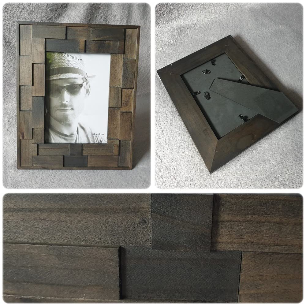 walther design Liam YJ015P cadre photo 10x15 cm marron foncé bois